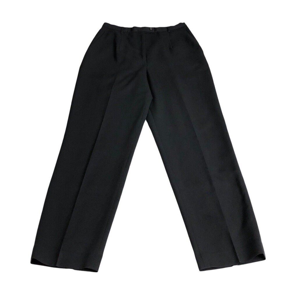 Vintage Pendleton Pants Womens 10 Black Virgin Wool Pleatedβ Pocket Trousers USA